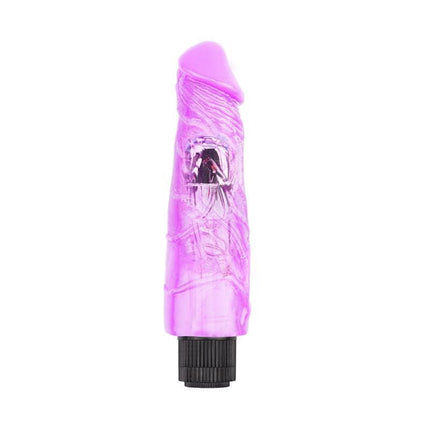 Vibe Hi-Rubber 9 Purple vibrator with multi-function patterns and body-safe design for solo or shared pleasure.