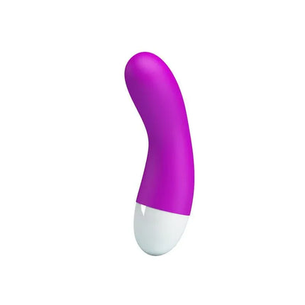 Vibe Ian Pink - 30-function silicone G-spot vibrator with curved design and soft plastic base for easy control.
