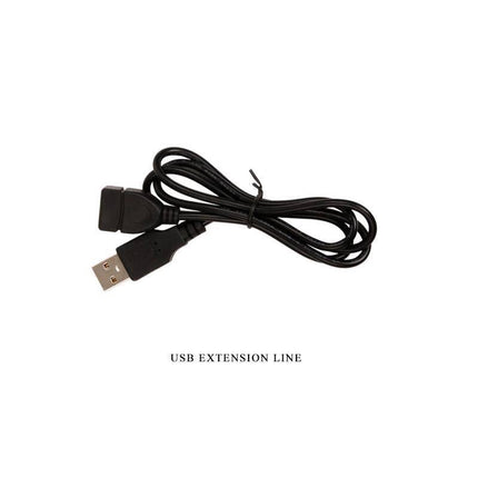 Black USB extension cable for extended reach and connectivity