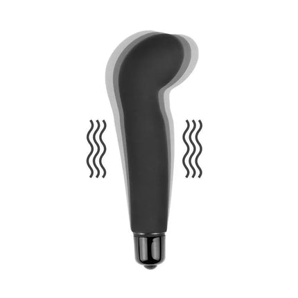 Vibe iWhizz G -Spot Black vibrator with silicone tip for targeted G-spot stimulation and whisper-quiet motor.