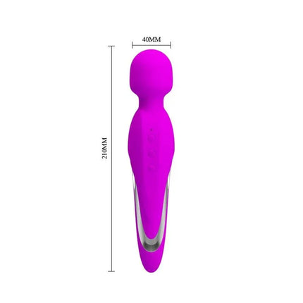 Vibe Mortimer USB Purple massager with medical-grade silicone, soft rounded head, and compact design.