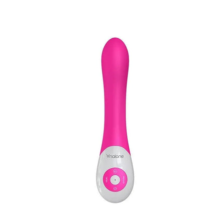 Vibe Pulse Fuchsia personal massager with elegant design and 7 vibration functions for dynamic pleasure.