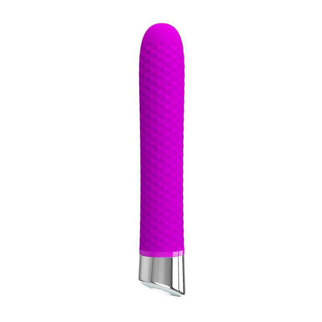 Vibe Reginald Silicone Purple with textured elite silicone exterior and polished plastic base for optimal pleasure and comfort.
