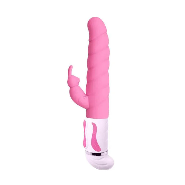 Vibe Steven Pink premium vibrator with G-spot targeting design and 12 vibration functions for precise, luxurious stimulation.