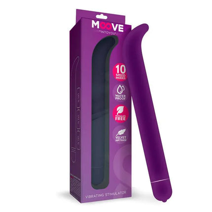Vibe Stimulator G-spot 10 functions Purple by Moove with elegant design for intense pleasure.