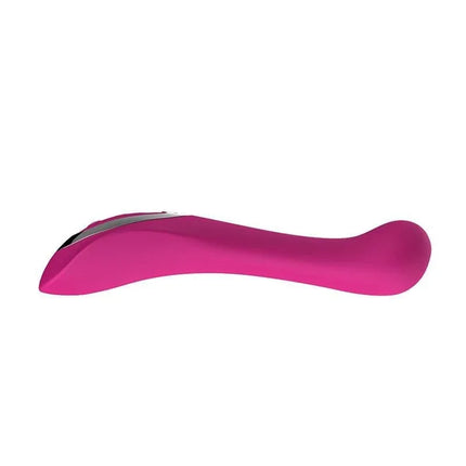 Vibe Touch Fuchsia luxury silicone vibrator with ergonomic design and 7 vibration functions for versatile pleasure.