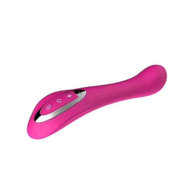 Vibe Touch Fuchsia with sleek silicone design, featuring 7 powerful vibration functions and touch control for versatile pleasure.
