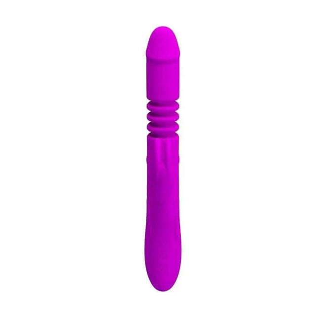 Vibe Ward Purple multi function vibrator with 12 vibration functions, 4 rotation modes, and rechargeable USB feature.