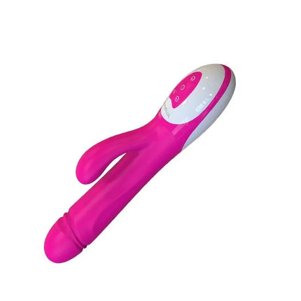 Vibe Wave Fuchsia dual-action vibrator in pink with advanced rotation and vibration features for enhanced pleasure.