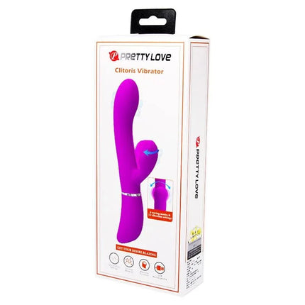 Vibe with Licking dual-action vibrator packaging with USB rechargeable feature for enhanced intimate moments.