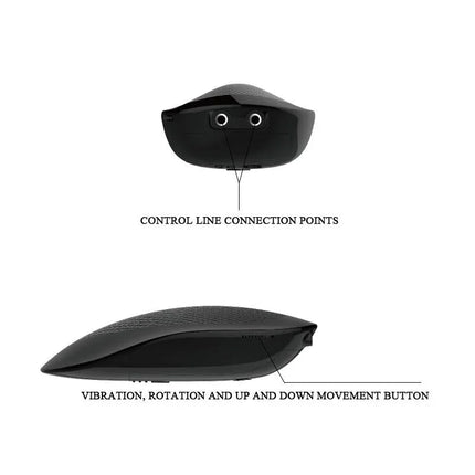 Close-up of Vibe with Thrusting and Rotating Function Thunder Up with control line connection points and movement buttons highlighted.