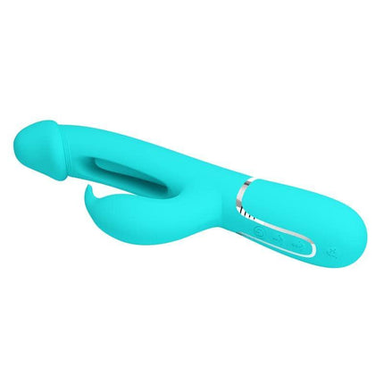 Premium Vibe with Tongue Kampas Green dual-motor vibrator for versatile adult pleasure