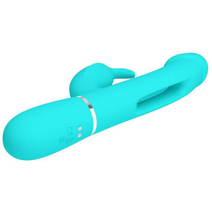 Vibe with Tongue Kampas Green premium rechargeable vibrator with dual motors for customizable pleasure and deep sensations.