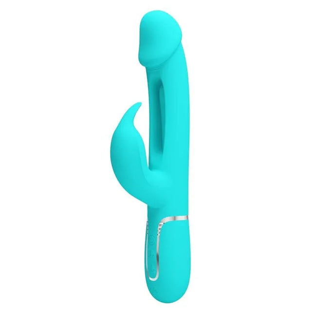 Vibe with Tongue Kampas Green premium dual-motor rechargeable vibrator for customized pleasure and immersive stimulation