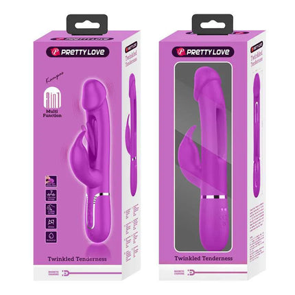 Vibe with Tongue Kampas Pink dual-motor vibrator in luxury packaging for customizable pleasure and bold partner play.