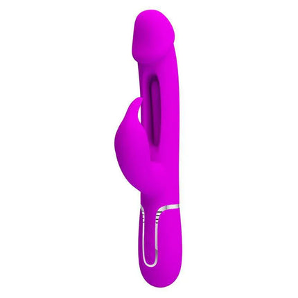 Vibe with Tongue Kampas Pink rechargeable dual-motor vibrator for customizable pleasure