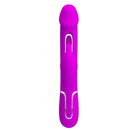Vibe with Tongue Kampas Pink - dual-motor vibrator, luxurious pink design for customizable pleasure. Seven vibration functions included.