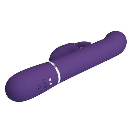 Vibe wt Thrusting, Rotation Beads Twinkled - purple rabbit vibrator with dual motors for targeted stimulation and multiple vibration functions.