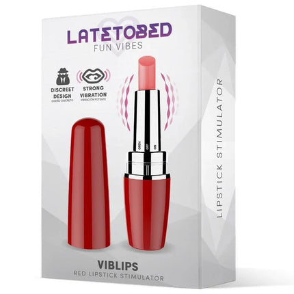 Viblips Lipstick Stimulator Red - discreet design, strong vibration