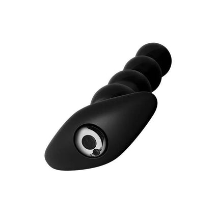 Vibrating Anal Beads Black premium silicone USB rechargeable adult toy for heightened pleasure and versatile stimulation.