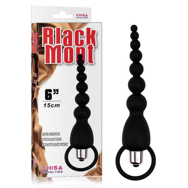 Vibrating Anal Chain Elite Power 19.5 cm Silicone Black product image