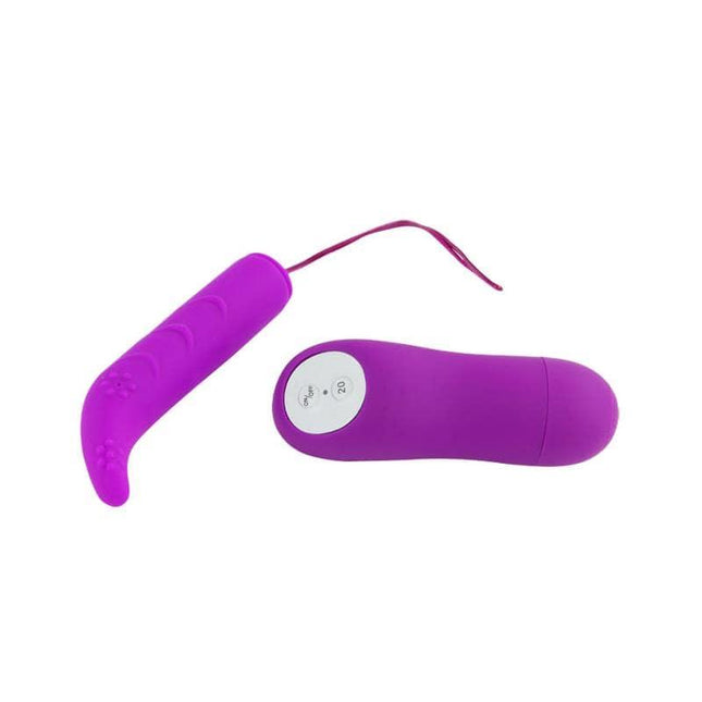 Vibrating Buller Magic x20 Purple with remote control, featuring 20 vibrating functions for customizable G-spot stimulation.