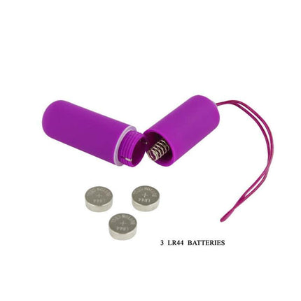Vibrating Buller Magic x20 Purple open with 3 LR44 batteries