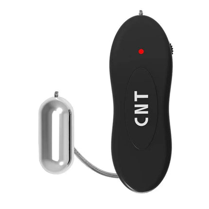 Vibrating Bullet 4.1 x 1 cm Black, compact waterproof vibrator for discreet pleasure, shown with sleek remote control.