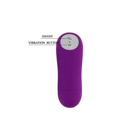 Vibrating Bullet Magic X20 Purple, remote-controlled vibrator with 20 functions, compact and discreet design, purple color