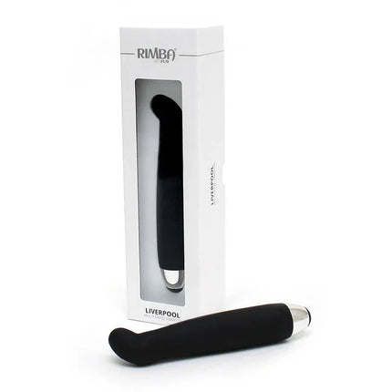 Compact black vibrating bullet called Nose Job, shown with box. USB-rechargeable, hypoallergenic silicone for discreet use. Vibrating Bullet Nose Job Liverpool Negro.