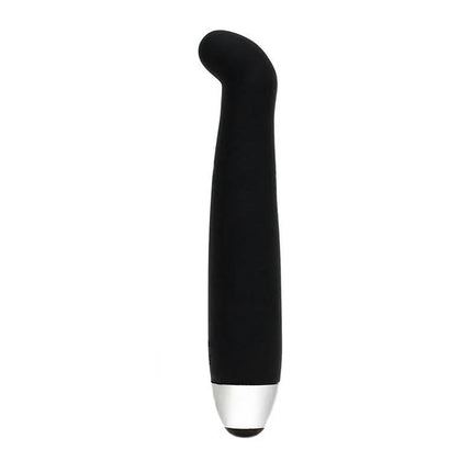 Vibrating Bullet Nose Job Liverpool Negro, black compact vibrator with smooth silicone, USB-rechargeable, waterproof