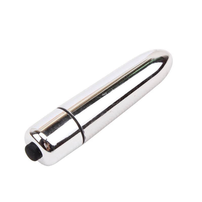 Vibrating Bullet Please Do Me Love 5.8 x 1.8 cm Silver, compact and smooth pleasure tool for discreet use.