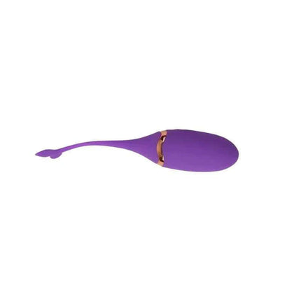 Purple Vibrating Bullet Remote Control Beckoning Beats USB Silicone 5,9 with wireless remote and 10 vibration functions.