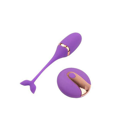 Vibrating Bullet Remote Control Beckoning Beats USB Silicone 5,9 in purple with remote, 10 vibration functions.