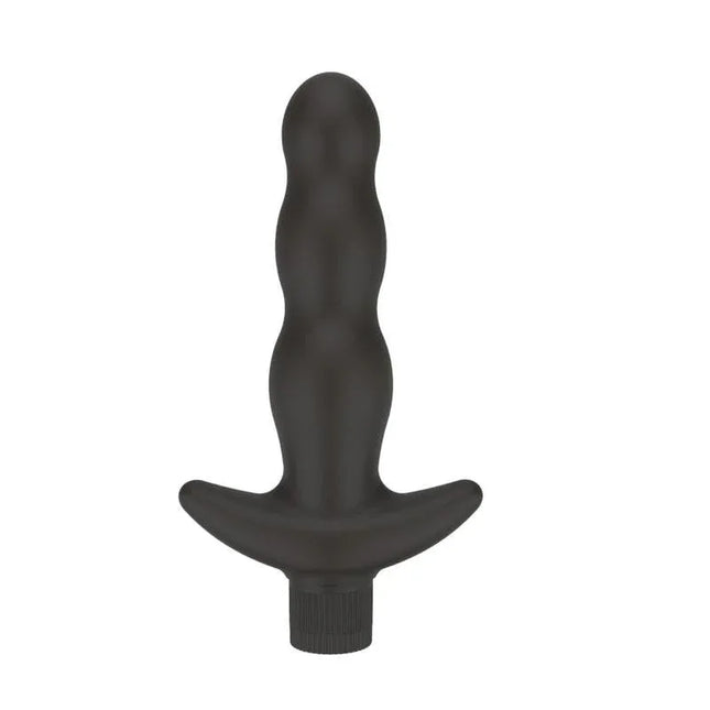 Vibrating Butt Plug Black featuring multi-speed vibrations and intuitive base control by A-GUSTO for customizable anal play.
