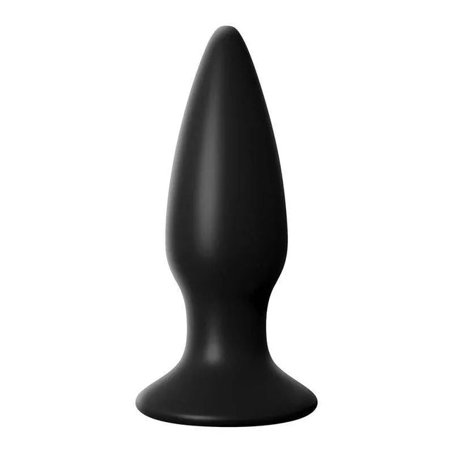 Vibrating Butt Plug Black, waterproof and USB-rechargeable, ideal for solo or couples play with powerful vibration patterns.