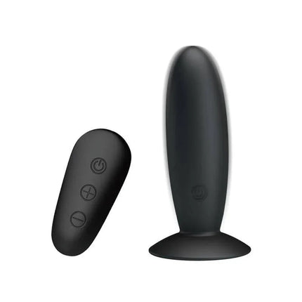 Vibrating Butt Plug with Remote control USB for hands-free pleasure and 12 vibration functions.