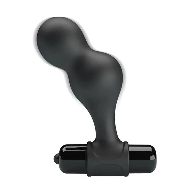Vibrating Butt Plug with smooth silicone, durable ABS core for customizable anal stimulation.