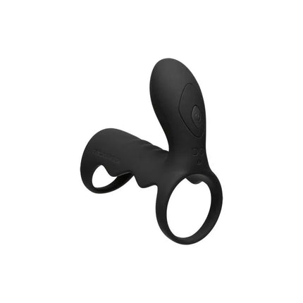 Vibrating Cock Cage with Wireless Remote Black for couples' pleasure