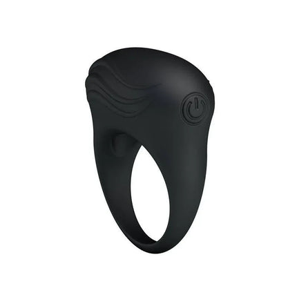 Vibrating Cock Ring Bertram Black enhances intimacy with silicone design and powerful shared vibrations for couples.