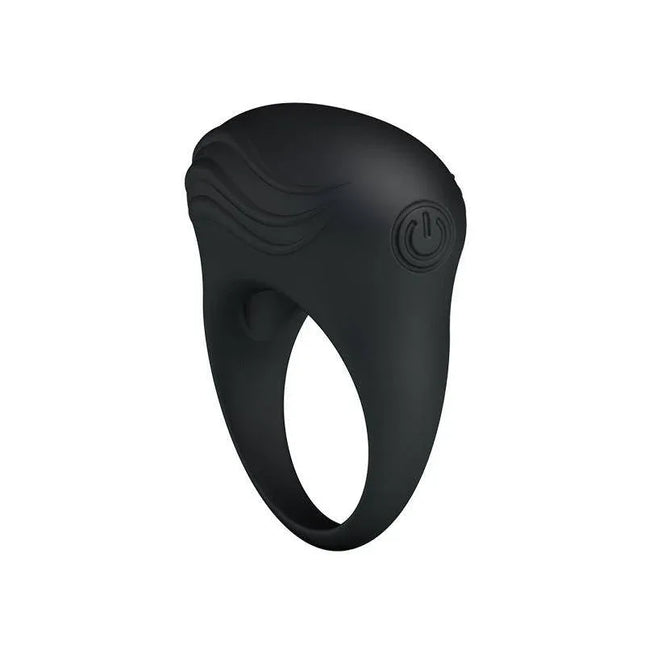 Vibrating Cock Ring Bertram Black enhances intimacy with silicone design and powerful shared vibrations for couples.
