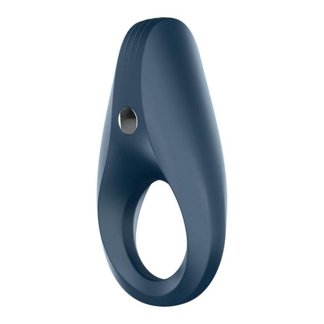 Vibrating Cock Ring Rocket Dark Blue, rechargeable, ergonomic design for enhanced pleasure, suitable for solo or couples' use.