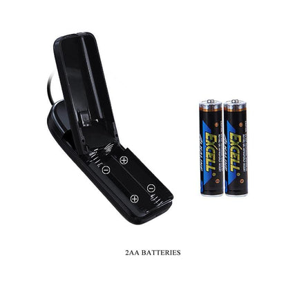 Battery compartment and 2 AA batteries for Vibrating Dildo Harness with Ultra Strap.