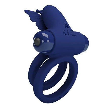Vibrating Double Penis Ring with dual rings for shared intimate arousal and secure fit, designed for couples seeking new sensations.