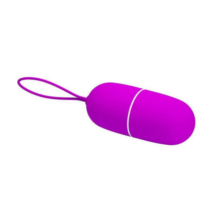 Purple Vibrating Egg Arvin with remote, compact design for discreet pleasure, wireless control, ideal for private moments.