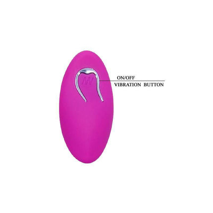 Vibrating Egg Berger Pink with on/off vibration button, USB rechargeable, featuring 12 customizable vibration modes for versatile pleasure.