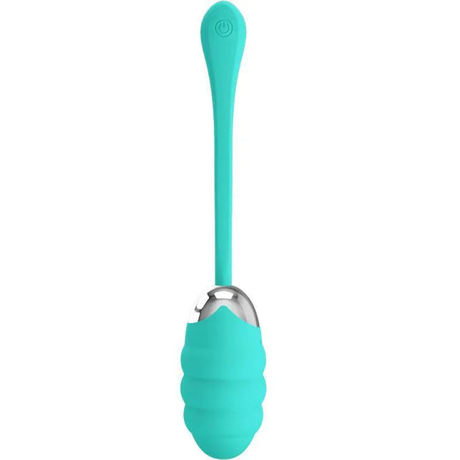 Vibrating Egg Franklin USB Silicone - turquoise wireless pleasure device with 12 vibration patterns for versatile stimulation.