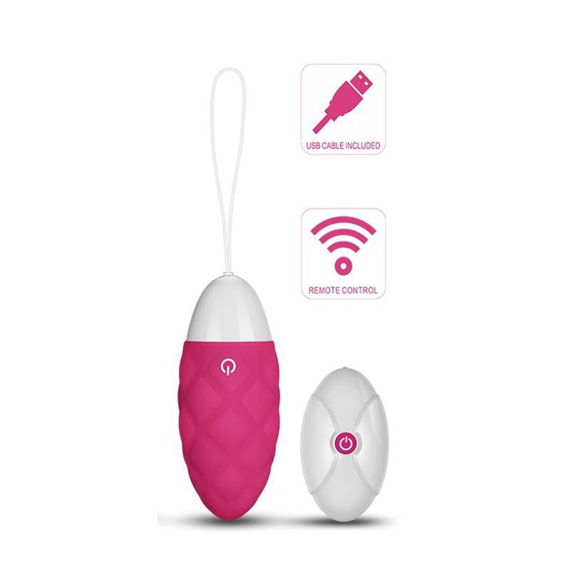 Vibrating Egg IJoy Remote Control USB Pink - secretsextoys.store