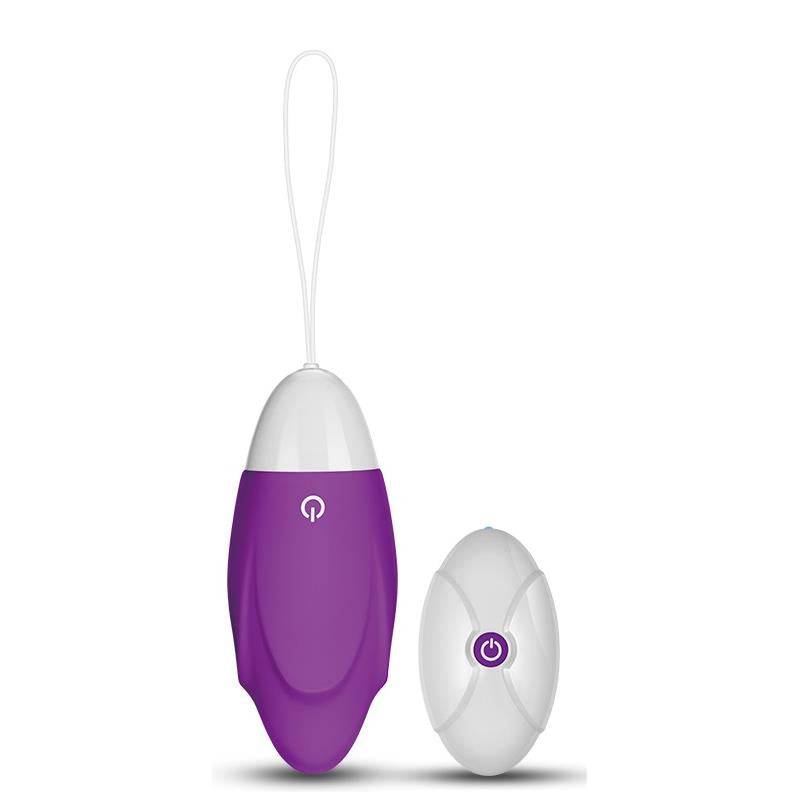 Vibrating Egg iJoy Remote Control USB Purple - secretsextoys.store