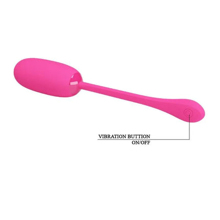 Vibrating Egg Julius USB Silicone Pink with vibration button for adjustable modes and USB rechargeability.